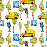 ŠKOLNÍ AUTOBUSY (BAREVNÁ DOPRAVA) - Organická Teplákovina