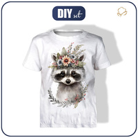 T-SHIRT DZIECIĘCY - BABY RACCOON - zestaw do uszycia (140/146)