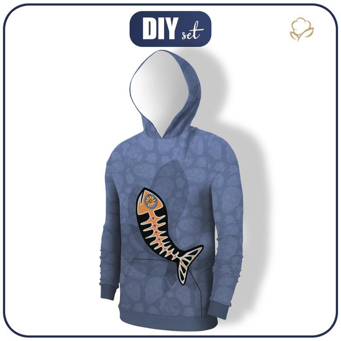HERREN HOODIE (COLORADO) - FISCH LUIS (DIA DE LOS MUERTOS) - Nähset XL