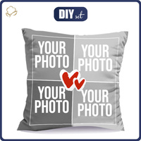 KISSEN 45x45 - MIT IHREM EIGENEN FOTO 3 - Wasserabweisende Webware - Nähset