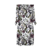 KLEID "CARMEN" - PARADIESBLUMEN - Krepp XL