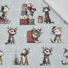 CHRISTMAS PETS WZ. 3 - tkanina bawełniana
