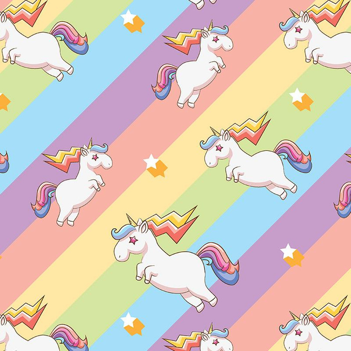 UNICORNS pat.1 - Viscose jersey