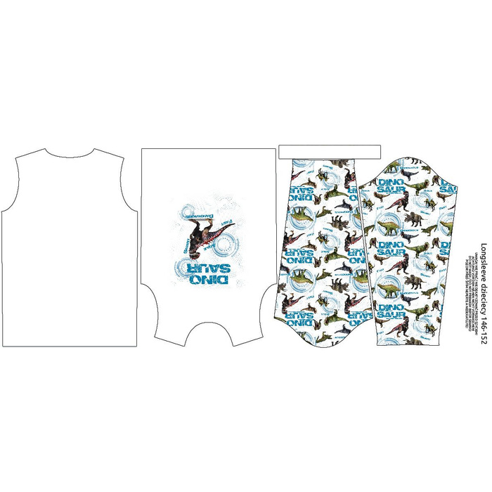 LONGSLEEVE - DINO SIGHT - single jersey (110/116)