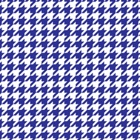 CORNFLOWER HOUNDSTOOTH / WHITE - single jersey with elastane