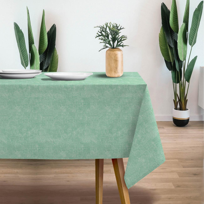 ACID WASH / MINT - looped knit fabric