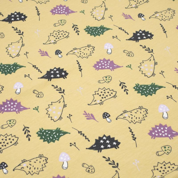 IGEL / WALDWELT / gelb (BUTTER YELLOW) - Single Jersey TE210