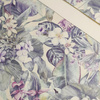 PURPLE FLORAL - thick pressed leatherette