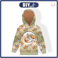 KID'S HOODIE (ALEX) - AUTUMN LEAVES (AUTUMN IN THE FOREST) - sewing set