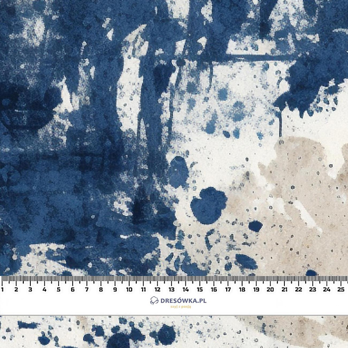 NAVY GRUNGE wz. 7 - French Terry mit Elasthan