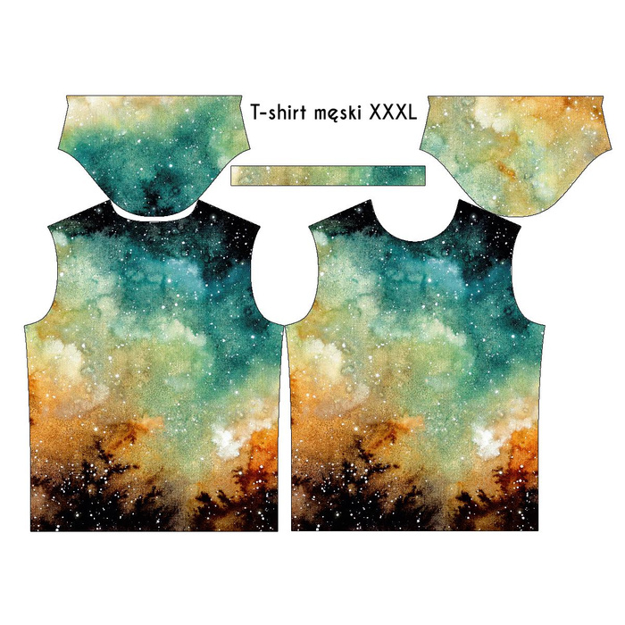 MEN’S T-SHIRT - GALACTIC JOURNEY - single jersey XXXL