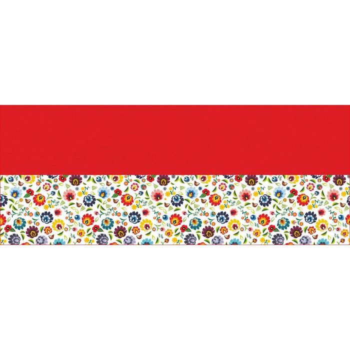 KNOPFSCHAL - LOWICZ FOLKLORE / weiß - Nähset