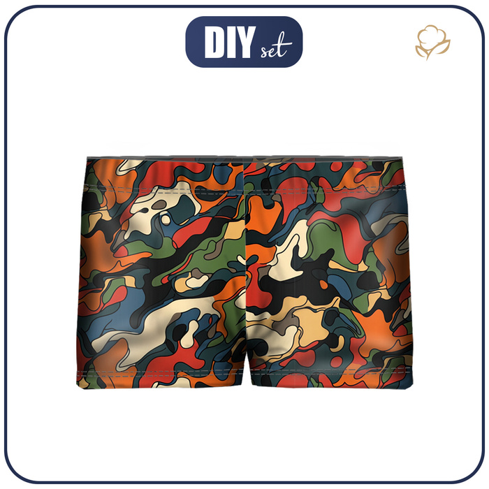 Kąpielówki dla chłopca (146-152) - CAMO MORO WZ. 5 - zestaw do uszycia