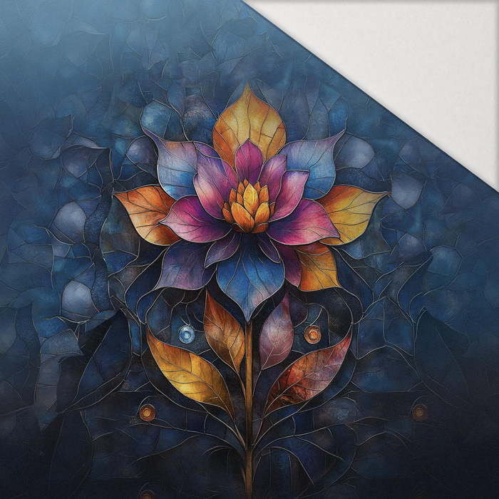 STAINED GLASS WZ.4 - panel (60cm x 50cm) Hydrophobic brushed knit