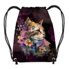 GYM BAG - WATERCOLOR CAT PAT. 2 - small