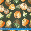 PUMPKINS AND ZUCCHINI / olive (PUMPKIN GARDEN) - looped knit fabric