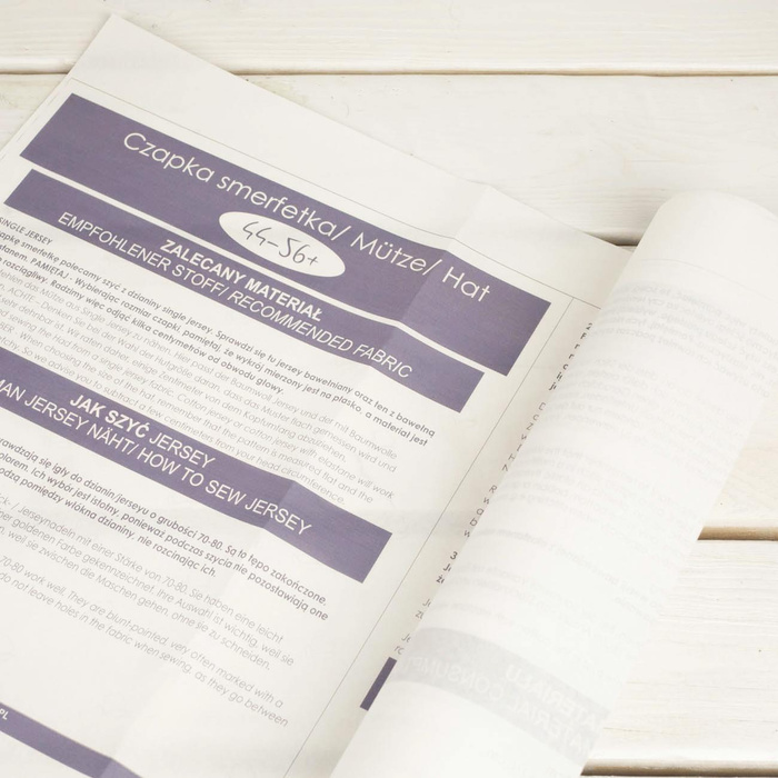 PAPIER-SCHNITTMUSTER - BEANIE Mütze