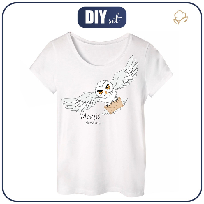 PYJAMAS-T-SHIRT - EULE (ZAUBERSCHULE) - L