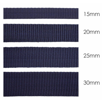 Webbing tape - navy / Choice of sizes