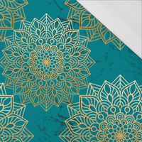 MANDALA m. 5 / smaragd - bio single jerset mit Elastan Sommersweat