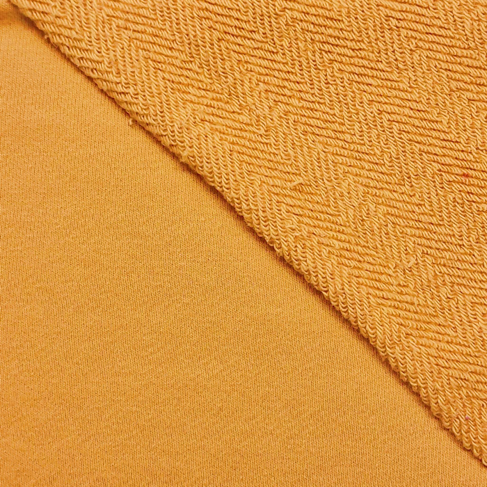 DWUSTRONNA dzianina dresowa z jodełką - MANGO MOJITO (YELLOW)/ MR 65 (P290j)