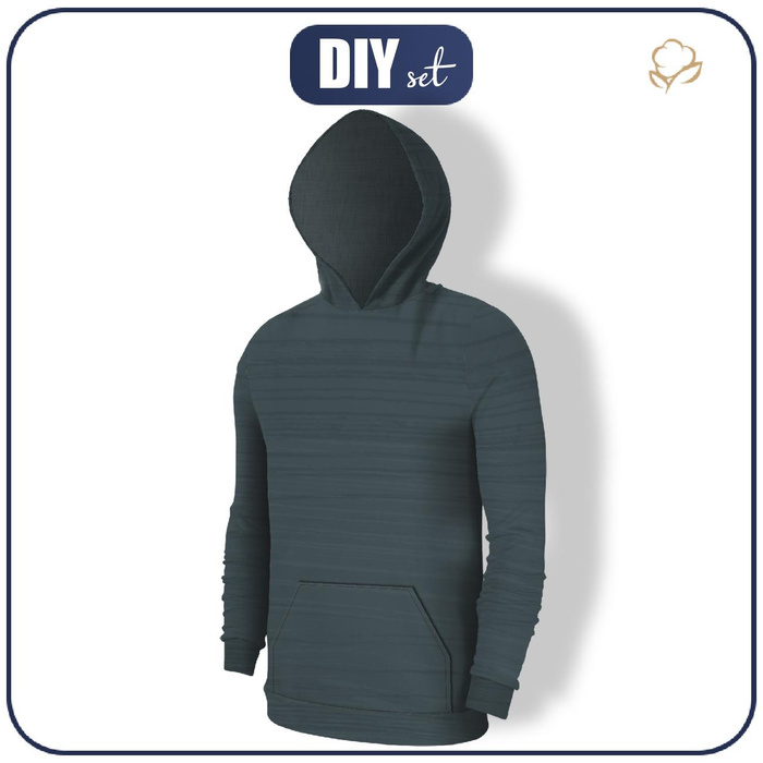 HERREN HOODIE (COLORADO) - STREIFEN - Nähset S