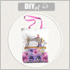 SHOPPER TASCHE - NÄHMASCHINE UND BLUMEN - Baumwoll Webware - Nähset