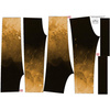 SOFTSHELL-HOSE (YETI) - KLECKSE (gold) / schwarz (98/104)