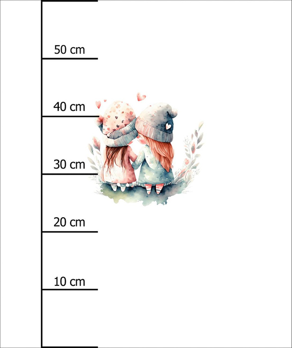 CUTE GIRLS - Paneel (60cm x 50cm) Wintersweat angeraut mit Elastan ITY