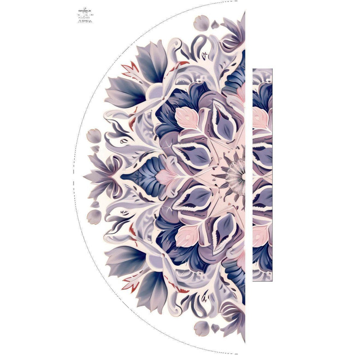 WATERCOLOR FLORAL vz. 1 - panel kalhot "MAXI"