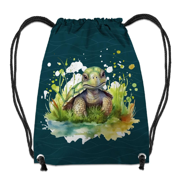 GYM BAG - WATERCOLOR TORTOISE - small