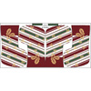 Christmas Stocking Set - HOLLY / stripes pat. 2
