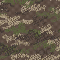 CAMOUFLAGE - Kritzelei / braun - Nylonstoff PUMI