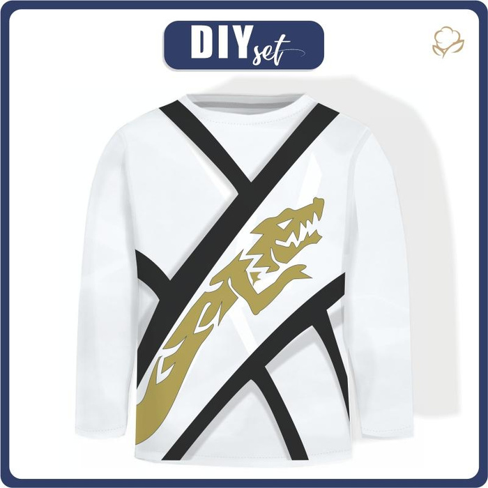 LONGSLEEVE - WEIßER NINJA - Single Jersey (110/116)