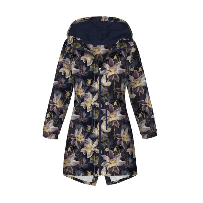 DÁMSKÁ BUNDA PARKA (ANNA) - PASTEL FLOWERS WZ.3 - softshell XXL