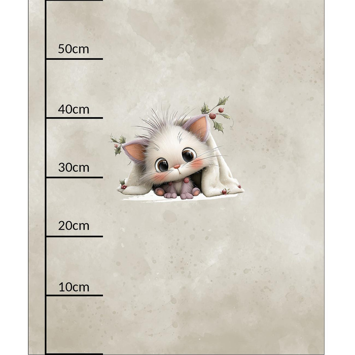 WINTER ANIMALS wz.14 - PANEL (60cm x 50cm) light brushed knitwear