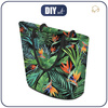 TOTE BAG - PARADISE JUNGLE / black - sewing set