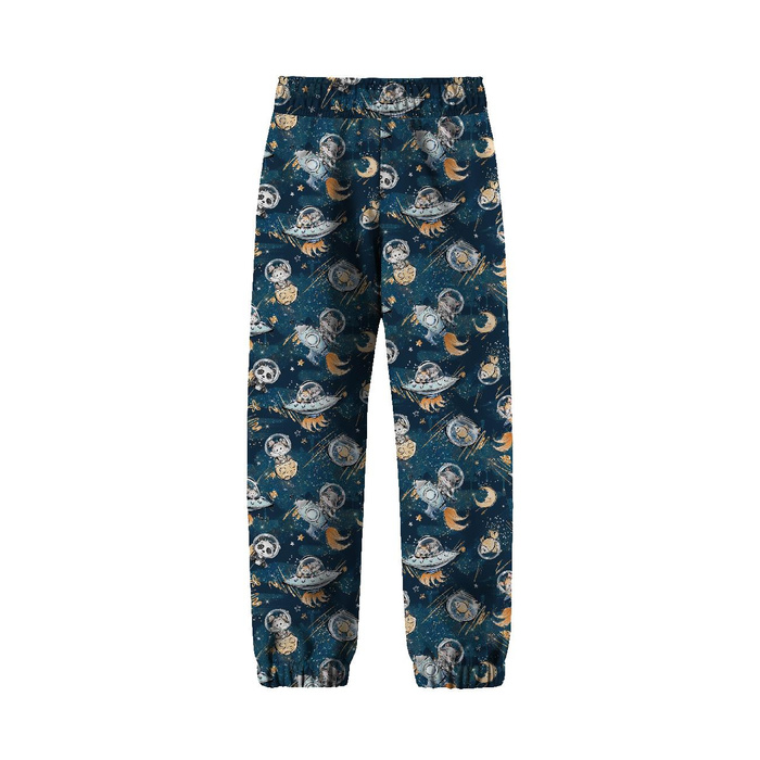 CHILDREN'S SOFTSHELL TROUSERS (YETI) - SPACE CUTIES pat. 9 (CUTIES IN THE SPACE) (98/104)