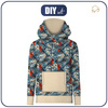 UNISEX HOODIE (HYDRA) - WINTER FLOWERS M. 12 - Nähset XS