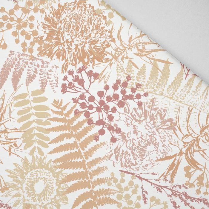 ZŁOTE PAPROTKI / biały - Panama 220g