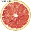 Groß  tellerrock-Panel –  Krepp - GRAPEFRUIT