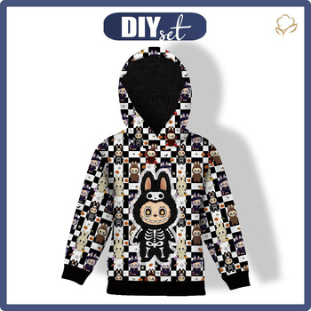 DZIECIĘCA BLUZA Z KAPTUREM (ALEX) - Creepy cut halloween wz.1 - zestaw do uszycia