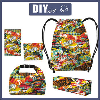 SCHÜLERPAKET - CAMOUFLAGE BUNT - Nähset