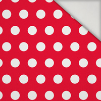 RED POLKA DOTS - lycra 300g