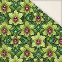 Stained Garden wz. 4 (FLOWERS) - Slub Weave