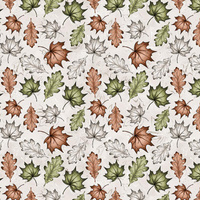 WALD BLÄTTER  ms. 1 / beige  - Baumwoll Webware
