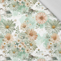 FLOWERS RABBIT FAMILY - Cotton woven fabric