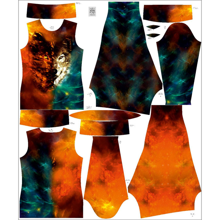 THERMO WOMEN'S SET (JANE) - WOLF / galaxy - sewing set L