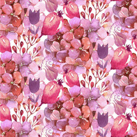 BLUMEN MIX (AUF DER WIESE) - Wasserabweisende Webware