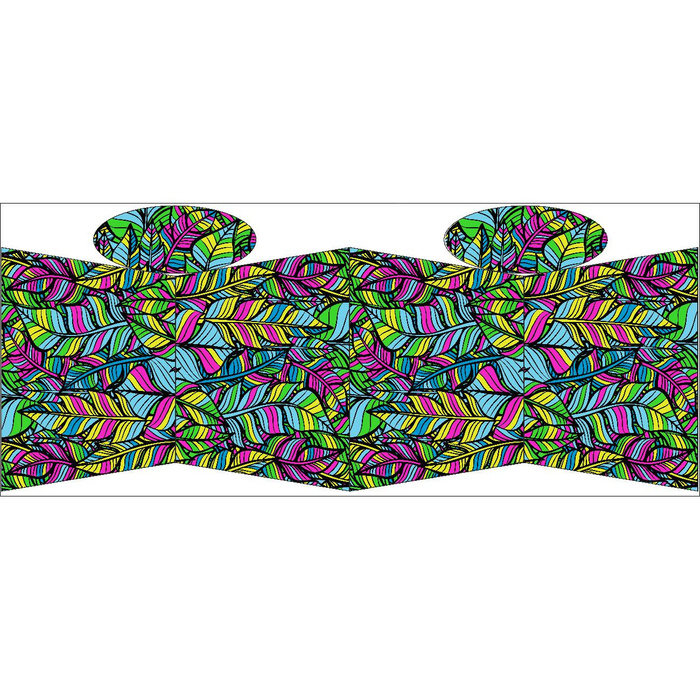 TOTE BAG - NEON LEAVES - sewing set